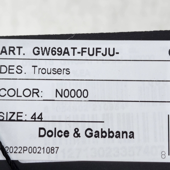 Dolce & Gabbana Men's Buckle Detail Tailored Trouser - IT44 - Picture 6 of 6